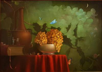 "Сон о виноградных улитках" репродукция на холсте 80x112см – фото 1 – omis-spb.ru
